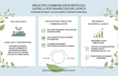 How Proactive Communication Protocols Saved a European Retailer's Sustainable Decor Launch Amidst Container Delays